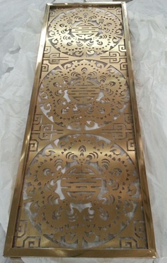 Stainless steel cut-out screen