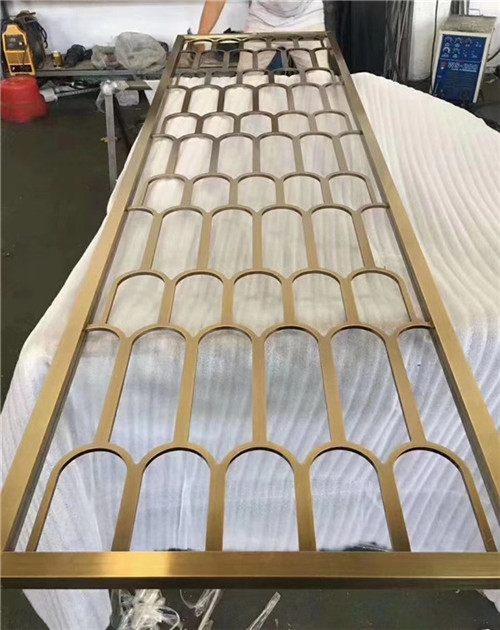 Stainless steel titanium brushed screen