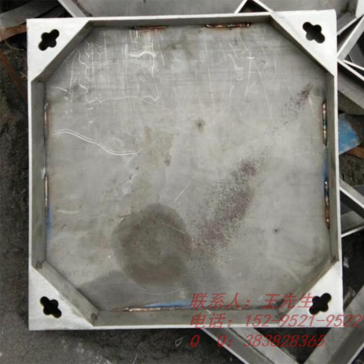 Square stainless steel manhole cover