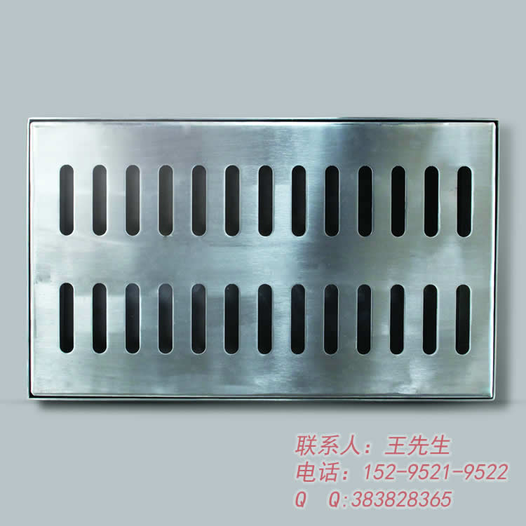 Stainless steel ditch cover plate