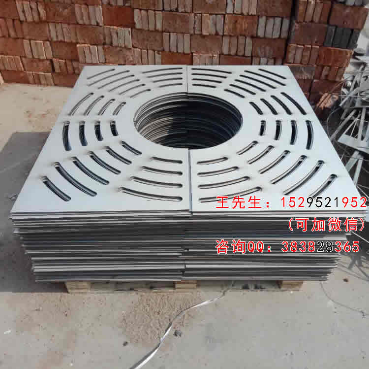 Stainless steel tree pool cover plate - tree grate