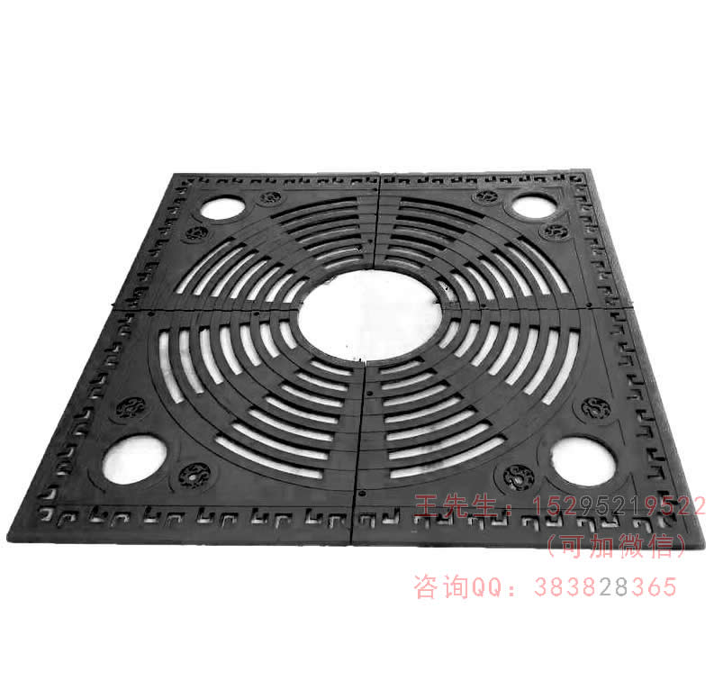 Sprayed stainless steel tree grate cover plate