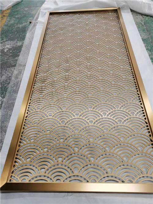 Stainless steel auspicious cloud screen
