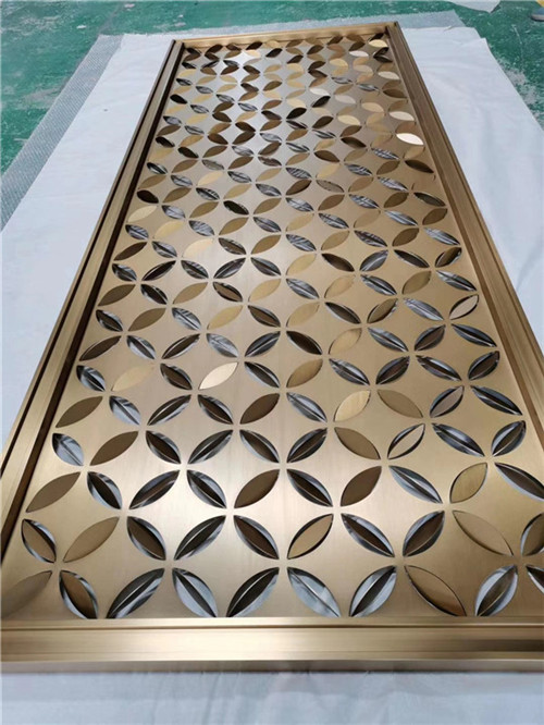 Stainless steel new Chinese modern screen